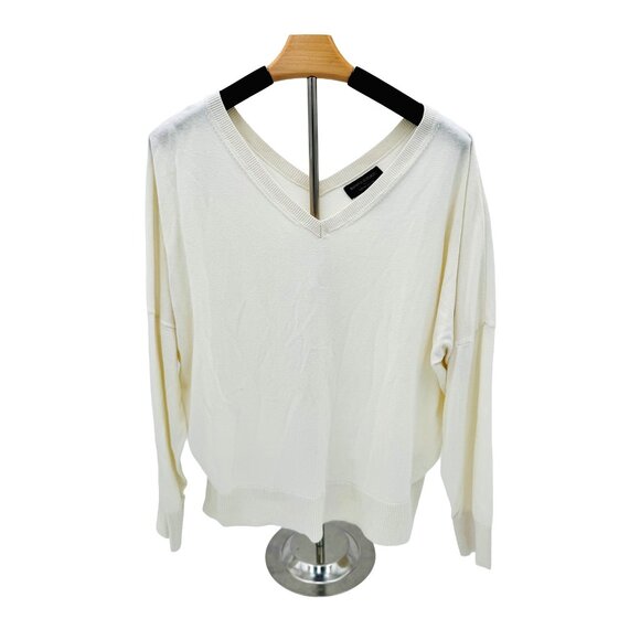 Banana Republic Forever Sweater Double V Neck - Picture 1 of 2